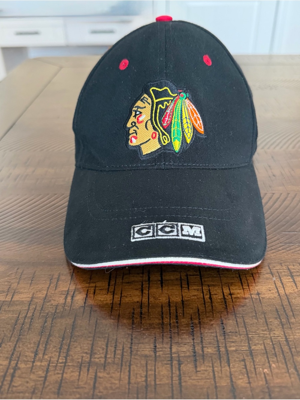CCM Chicago Blackhawks NHL Cap-Adult One Size Fits All